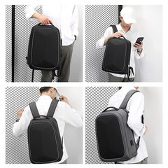 Cajmols™ Travel 15.6 Inch Laptop Backpack Black Men (6610575032384)